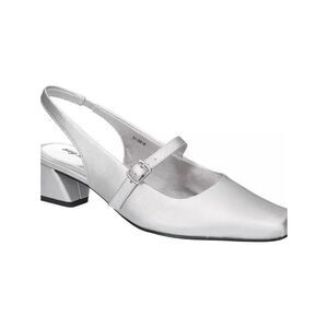 (S-4785) Women's Cameo Square Toe Slingback Pumps Sz 6